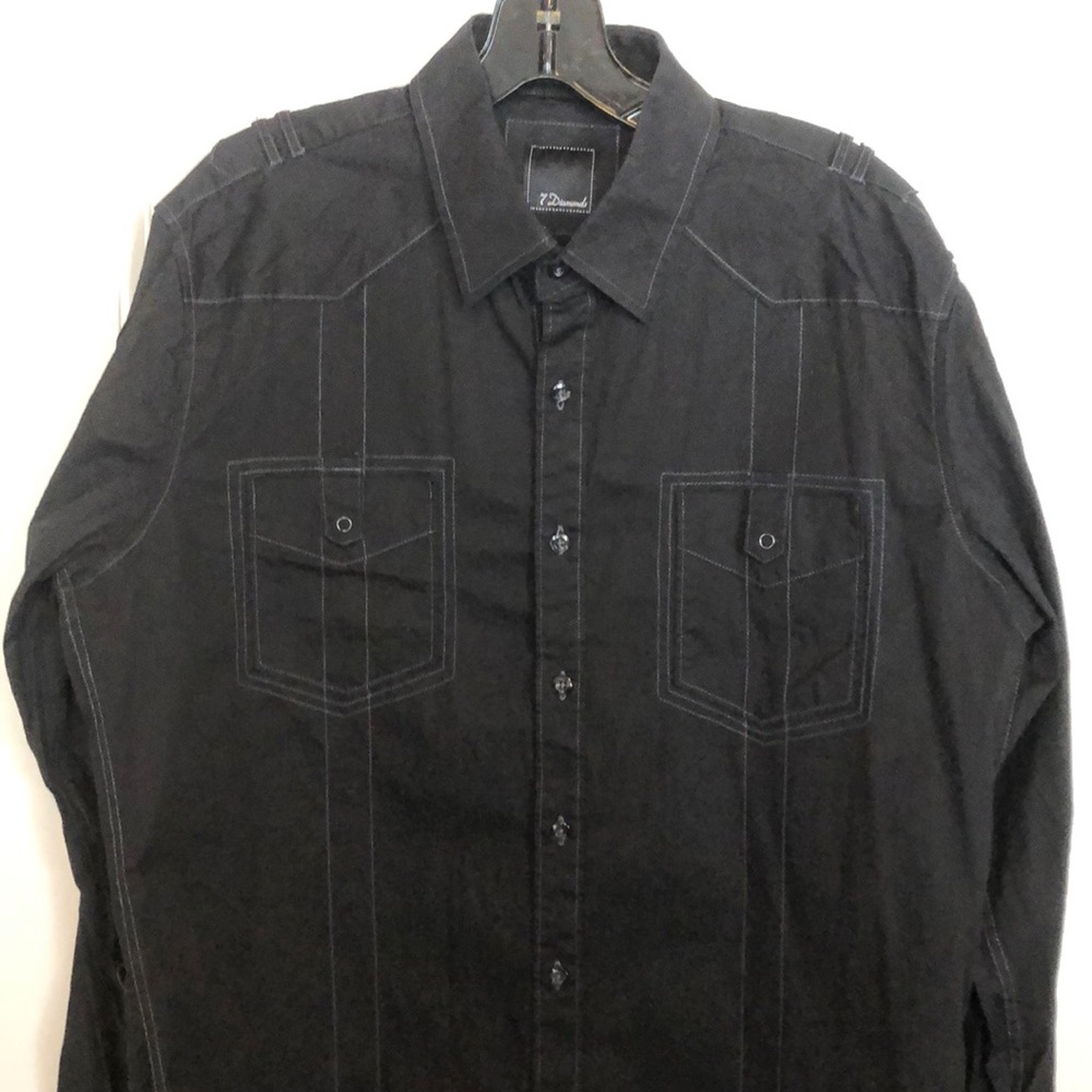 7 Diamonds Button Up Shirt